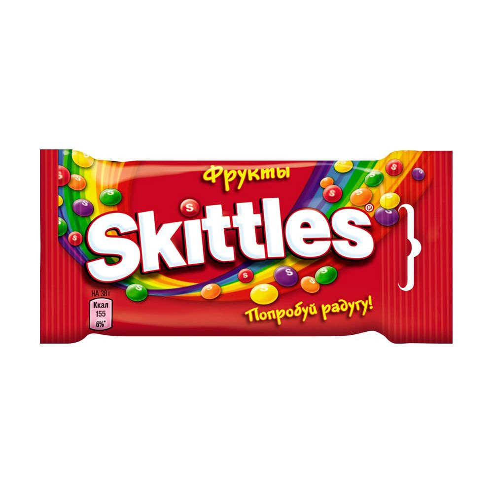 Драже жевательное, Skittles, 38 г #1