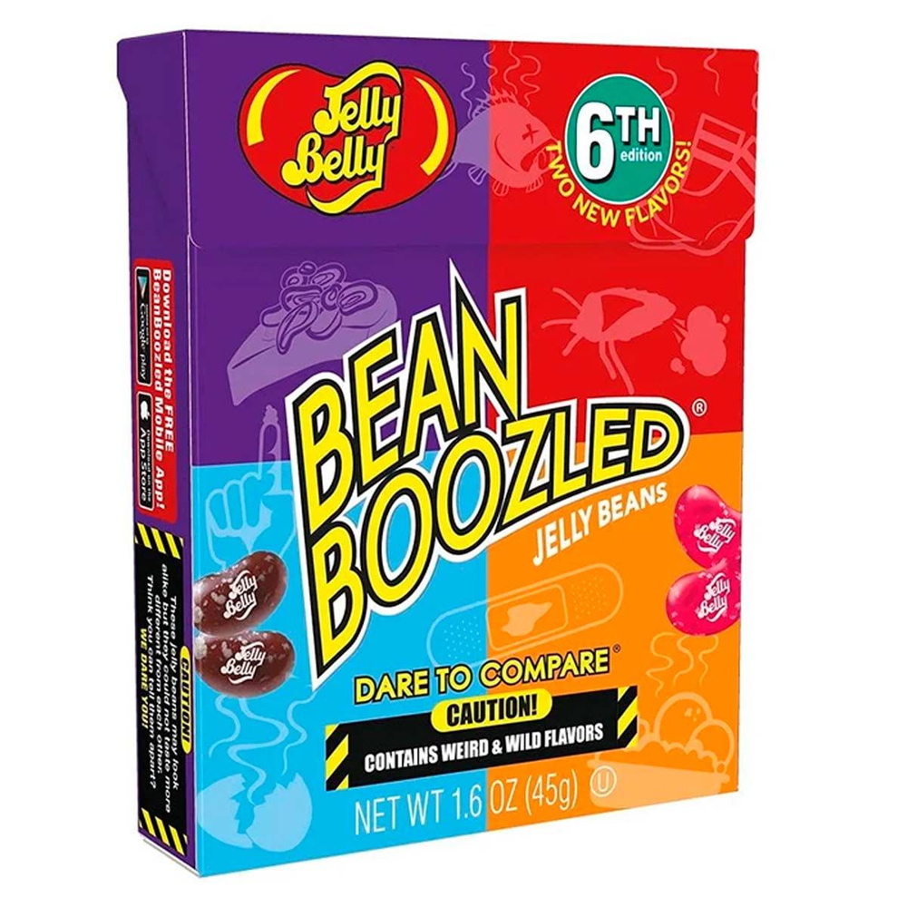 Драже жевательное конфеты Jelly Belly Bean Boozled 6-я серия (Таиланд), 45  г - купить с доставкой по выгодным ценам в интернет-магазине OZON  (533254708)