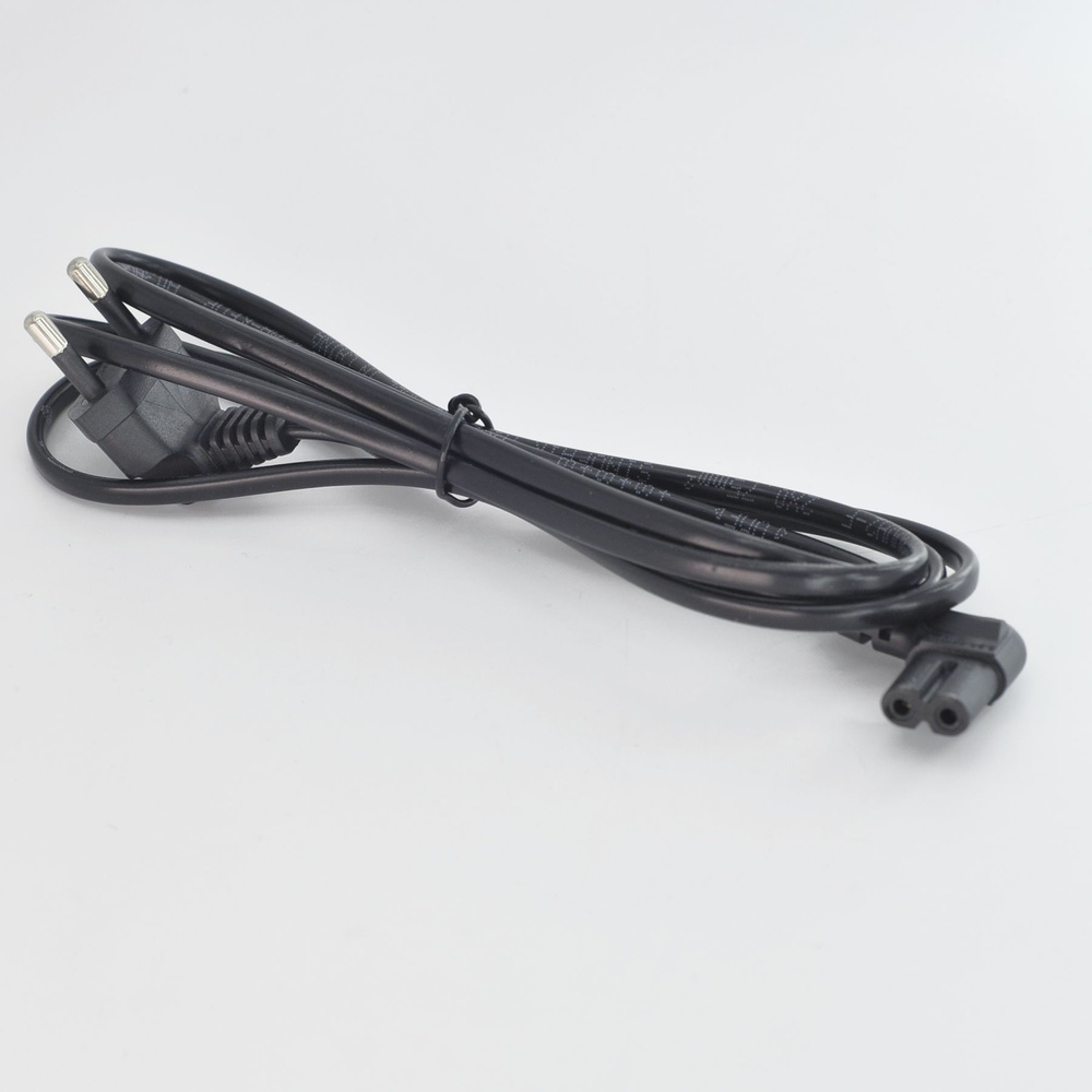 Кабель ДИСВЕТ сетевой восьмерка 2*0.75мм угловые разъемы, 1.8 м ...