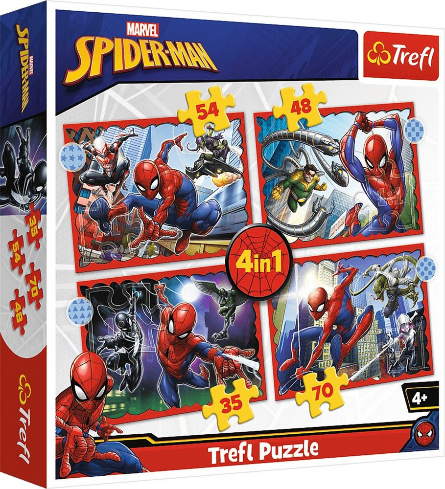 Trefl. Puzzle-35х48х54х70. Человек-Паук #1