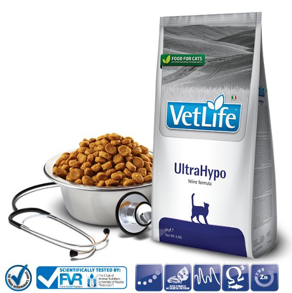 Диетический сухой корм для кошек Farmina Vet Life Cat UltraHypo для снижения пищевой аллергии 2 кг  #1