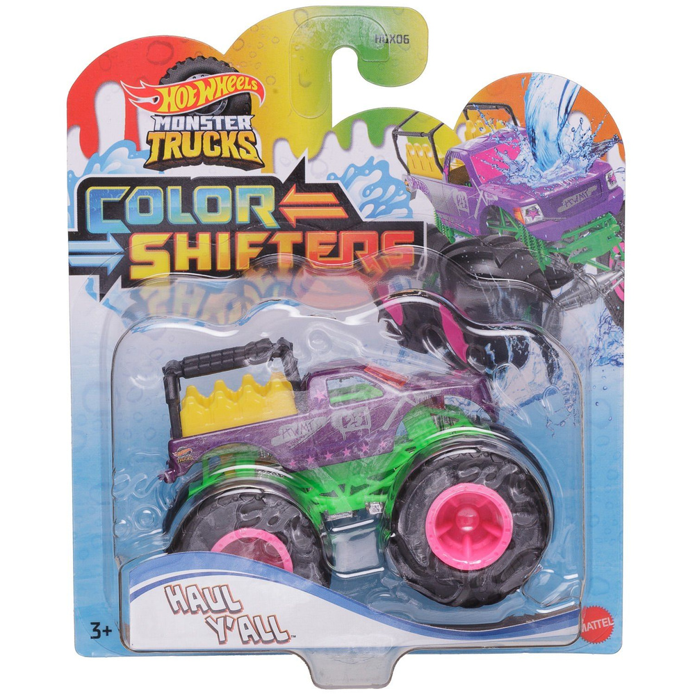 Машинка Mattel Monster Trucks Меняющие цвет №1 #1