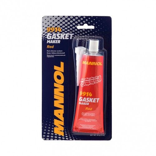 Герметик прокладок MANNOL 9914 Silicone-Gasket rot красный от-50 С до +300 С 85г  #1