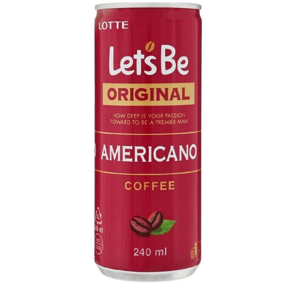 Кофейный напиток Lets Be (Lotte) - Americano, 30 штук, 240 мл #1