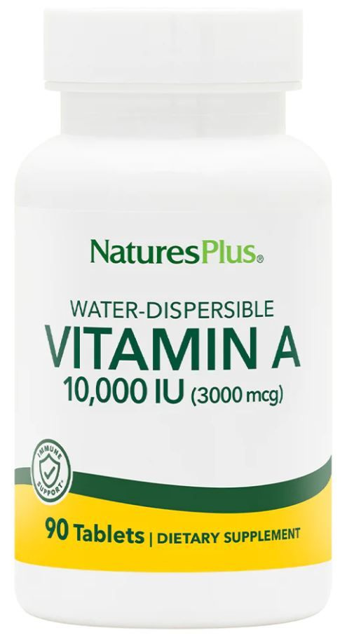 NaturesPlus Vitamin A 10000 IU (3000 mcg) 90 tabs / Витамин А 3000 мкг ...