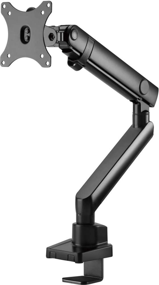 Кронштейн для мониторов Ultramounts UM709 черный 17"-32" макс.8кг крепление к столешнице поворот и наклон #1