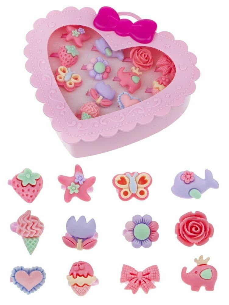 Набор детских колец 1Toy "Sweet Heart Bijou", в шкатулке, 12 шт #1