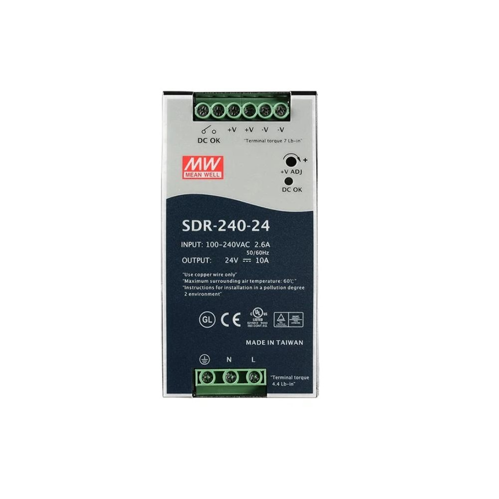 SDR-240-24, Блок питания, 24В,10А,240Вт - купить с доставкой по ...