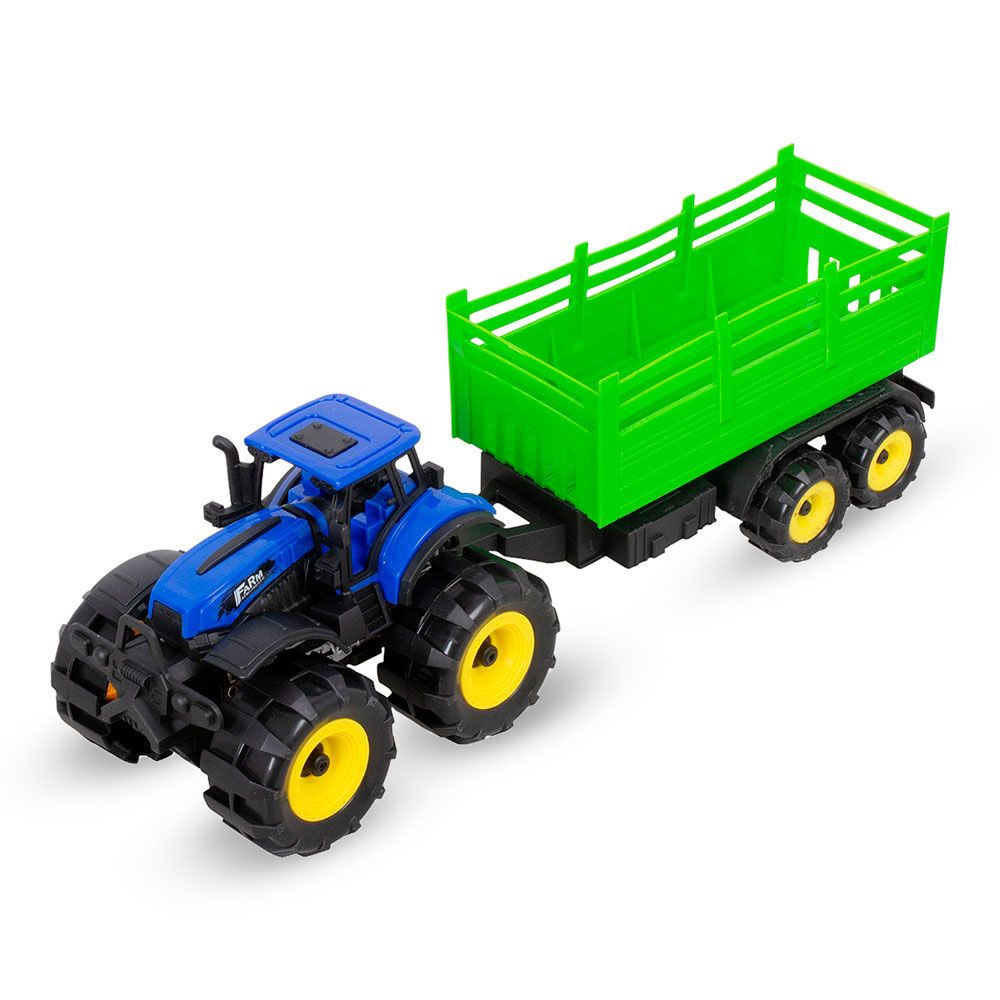 Детский трактор инерционный с прицепом 34 см, TONGDE #1