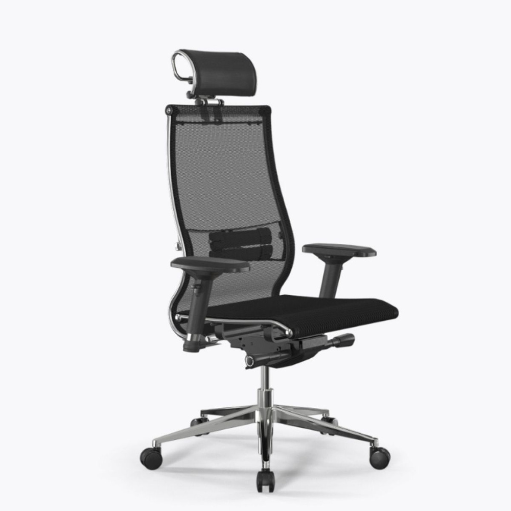 Кресло Метта Samurai L2-5D - TS черный/ кресло самурай метта/ кресло офисное черное  #1