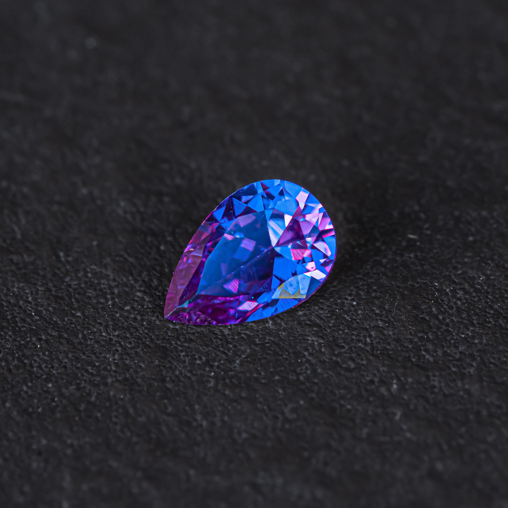камень александрит груша, капля 12 на 8 мм #1
