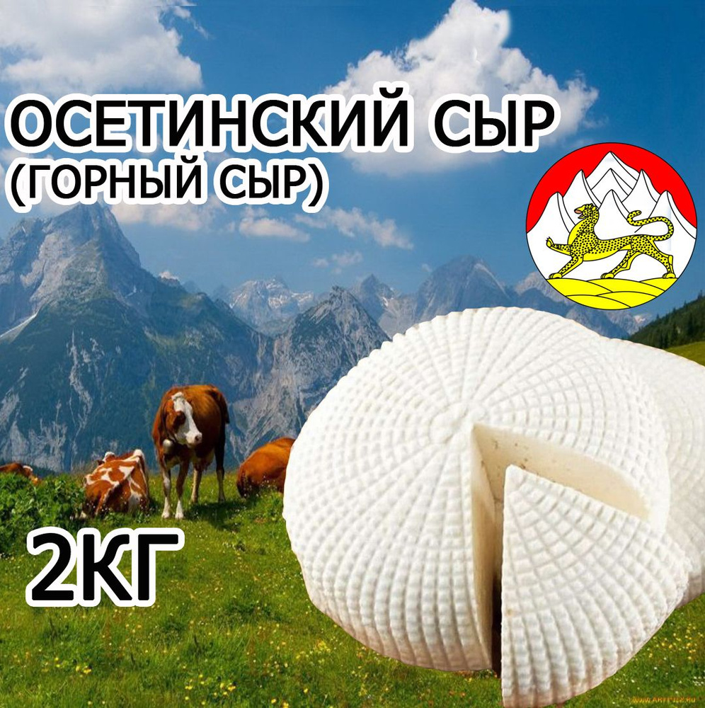 Сыр ОСЕТИНСКИЙ (2кг), Органик 100%, Без ГМО, прямая продажа от производителя в Осетии  #1