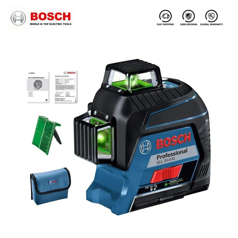 Купить Лазерный уровень/нивелир Bosch BS-GLL3-60XG, Зеленый луч-.x по ...