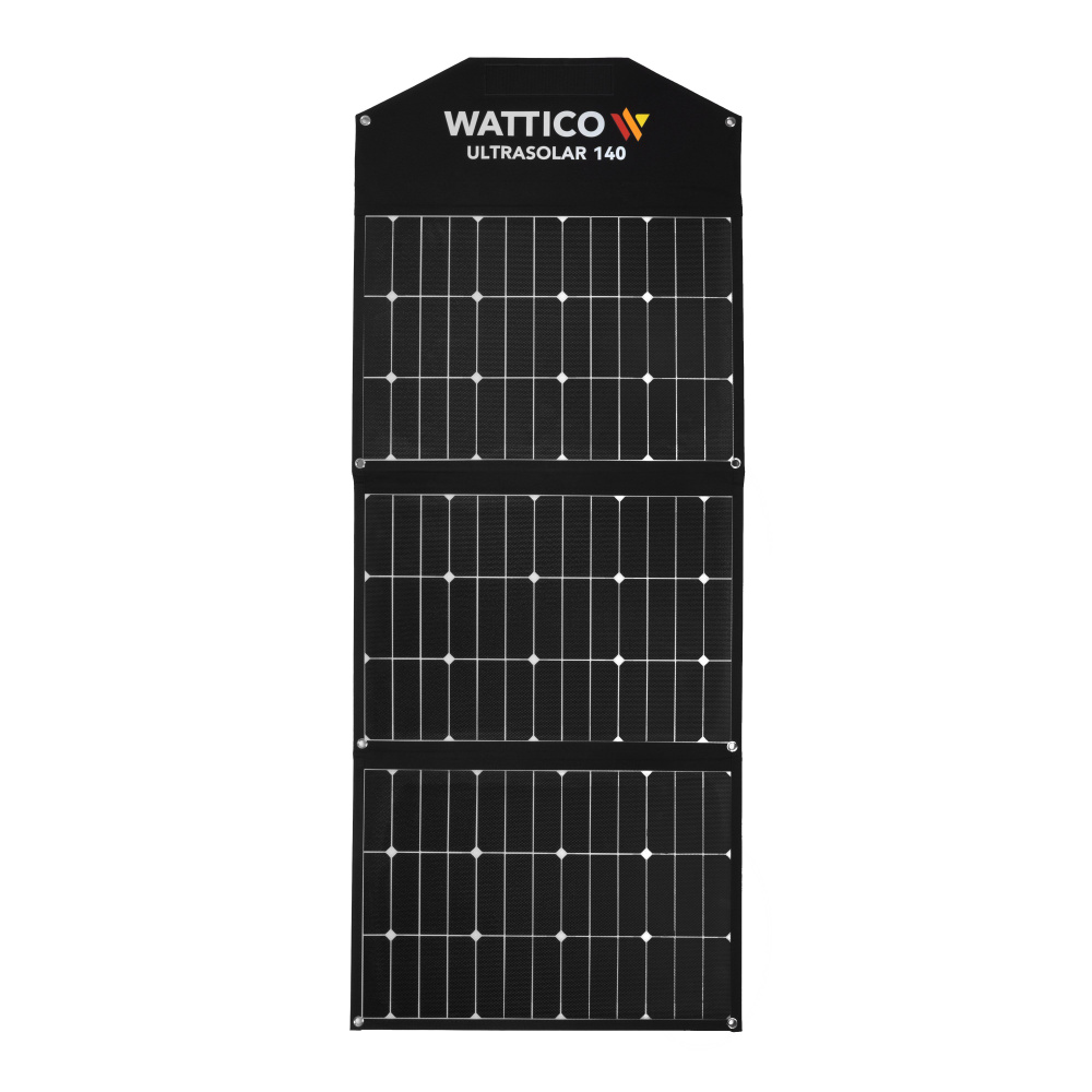 Cолнечная панель туристическая Wattico Ultrasolar 140 Вт для быстрой  зарядки гаджетов, портативных электростанций - купить с доставкой по  выгодным ценам в интернет-магазине OZON (642029428)