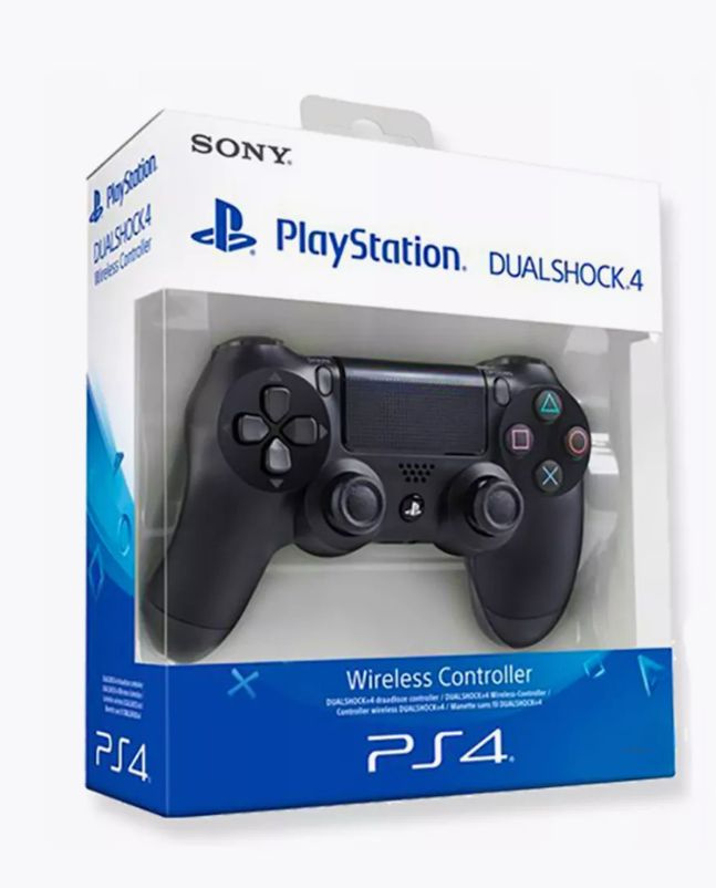 Беспроводной Bluetooth Геймпад Dualshock 4 для PlayStation 4 Черный / PS4 / Android / iOS / Блютуз Джойстик #1