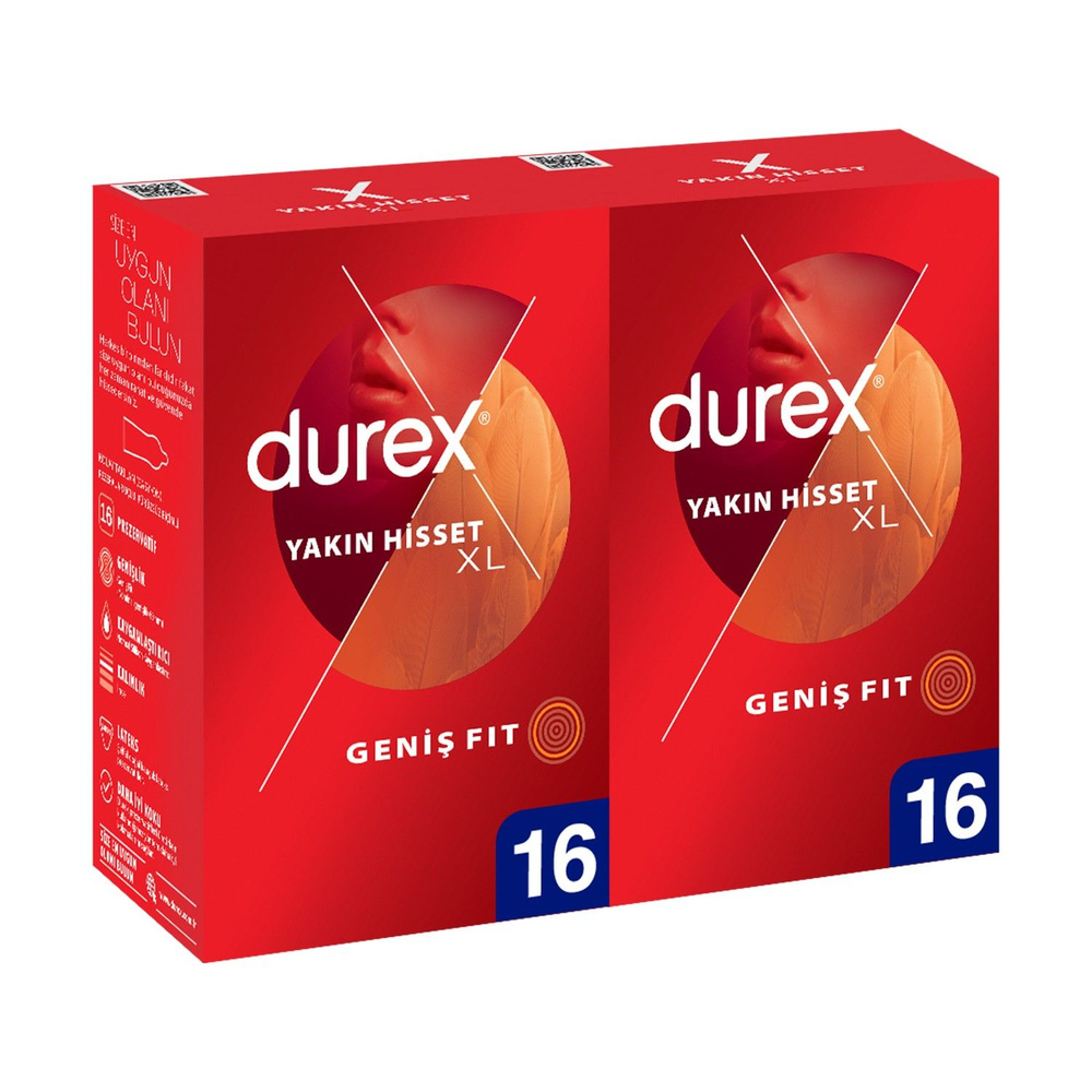 DUREX THIN FEEL XL WIDE FIT CONDOMS,презервативы 32 шт. #1