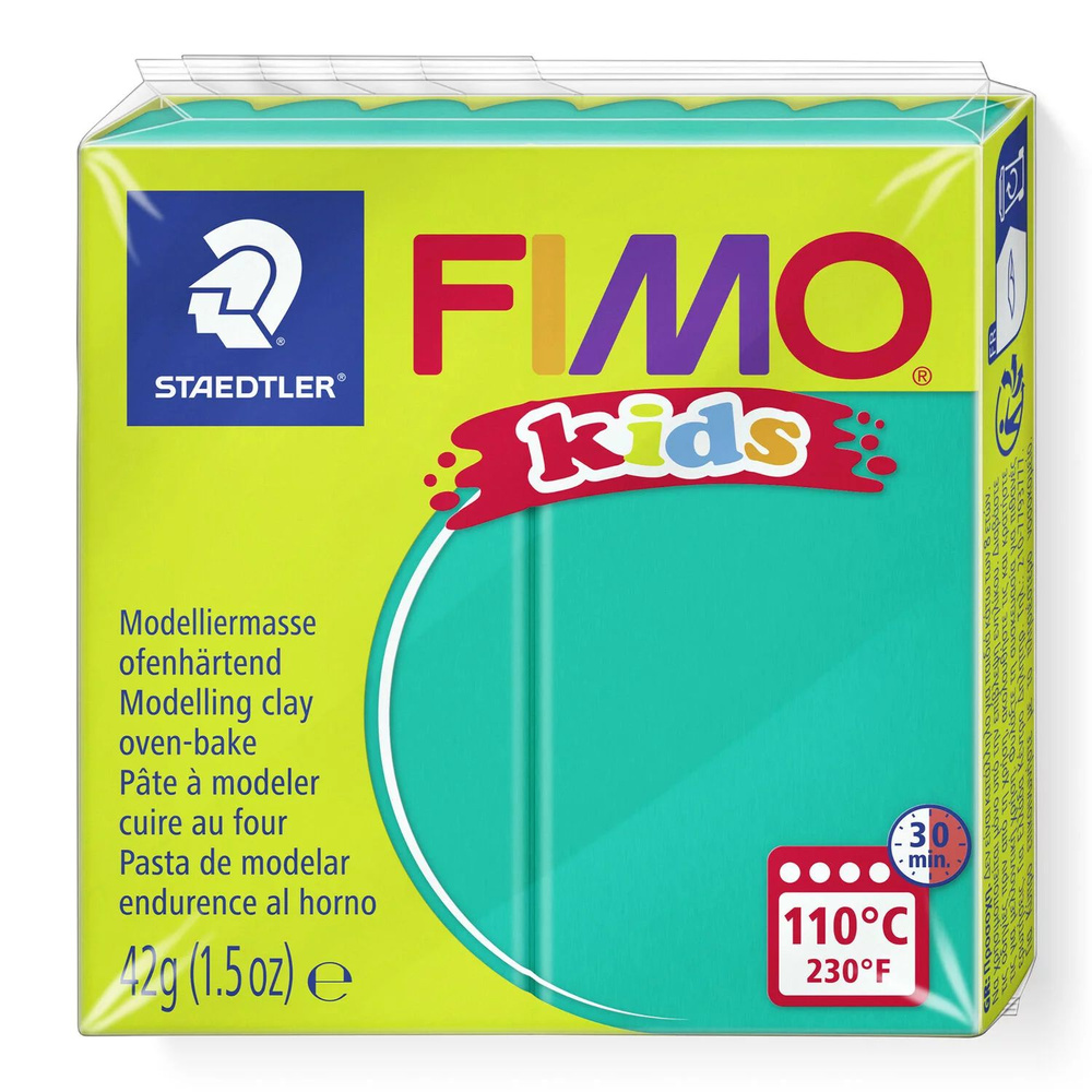 Полимерная глина Fimo Kids 8030-5 зеленый (green) 42 г. #1