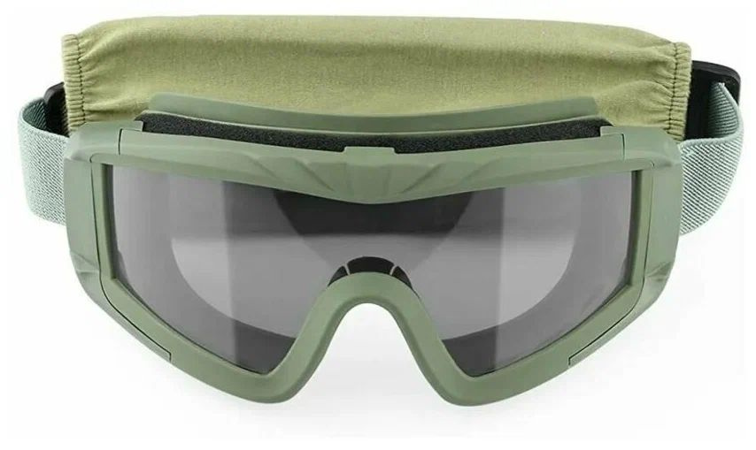 Тактические спортивные очки с 3 линзами разного цвета, олива купить по ...