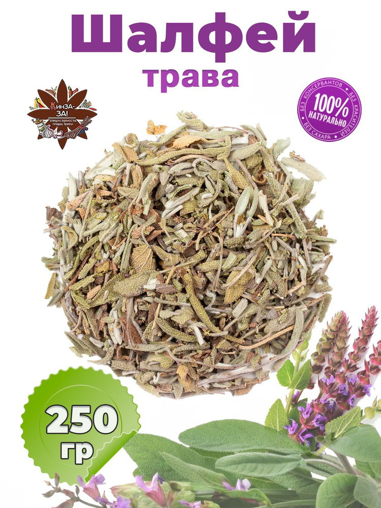 Шалфей трава сушеная, 250 гр, травяной чай #1