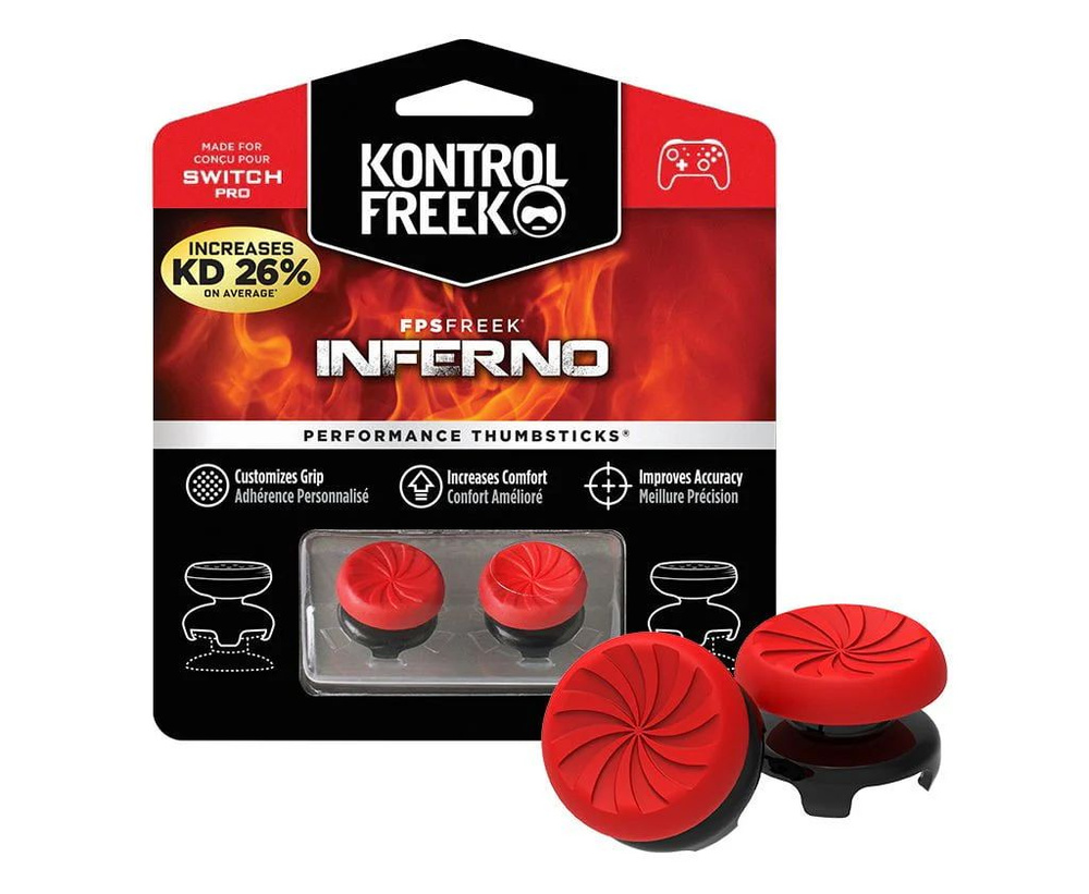 Насадки на стики FPS KontrolFreek Inferno для геймпада Pro Controller Nintendo Switch накладки 117  #1