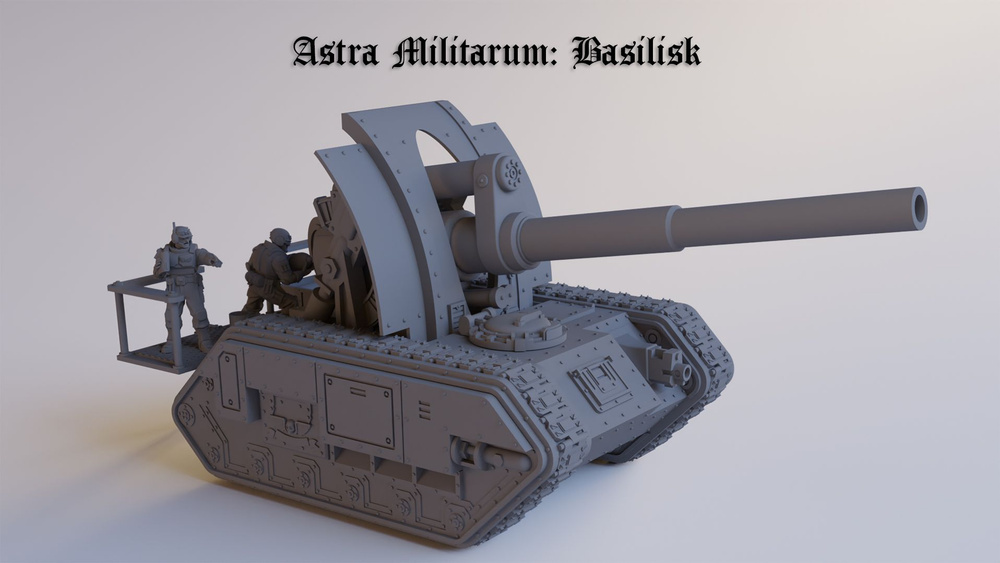 Astra Militarum: Basilisk / Василиск самоходная артиллерийская установка Имперской Гвардии / Warhammer #1