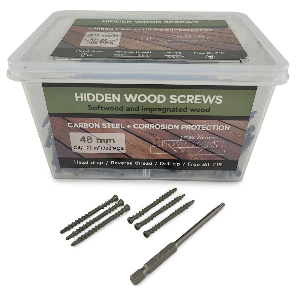 WOOD SCREWS Саморез 4.1 x 48 мм #1