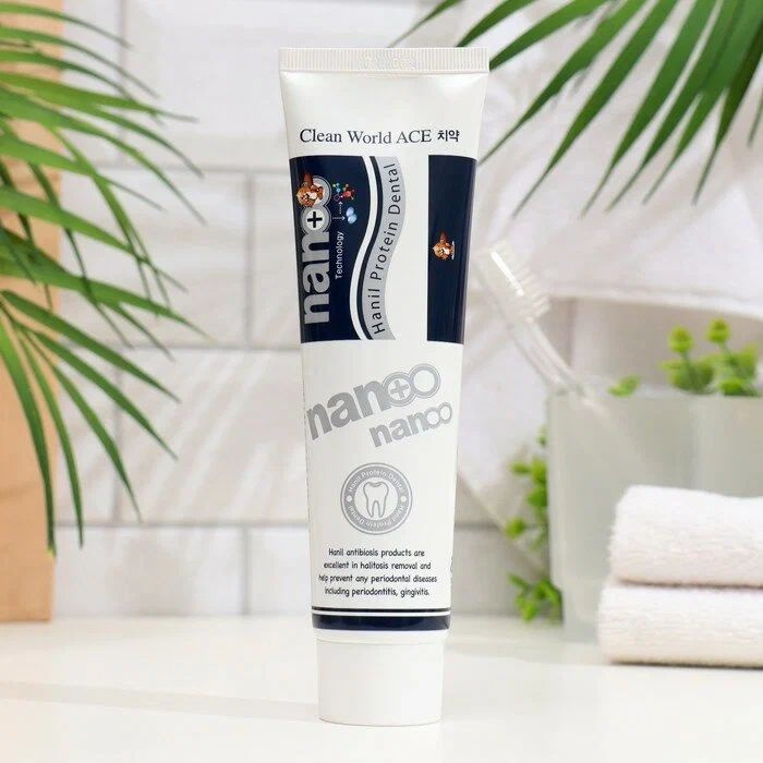 Зубная паста с ионами серебра и протеином, Hanil Nano Toothpaste ...