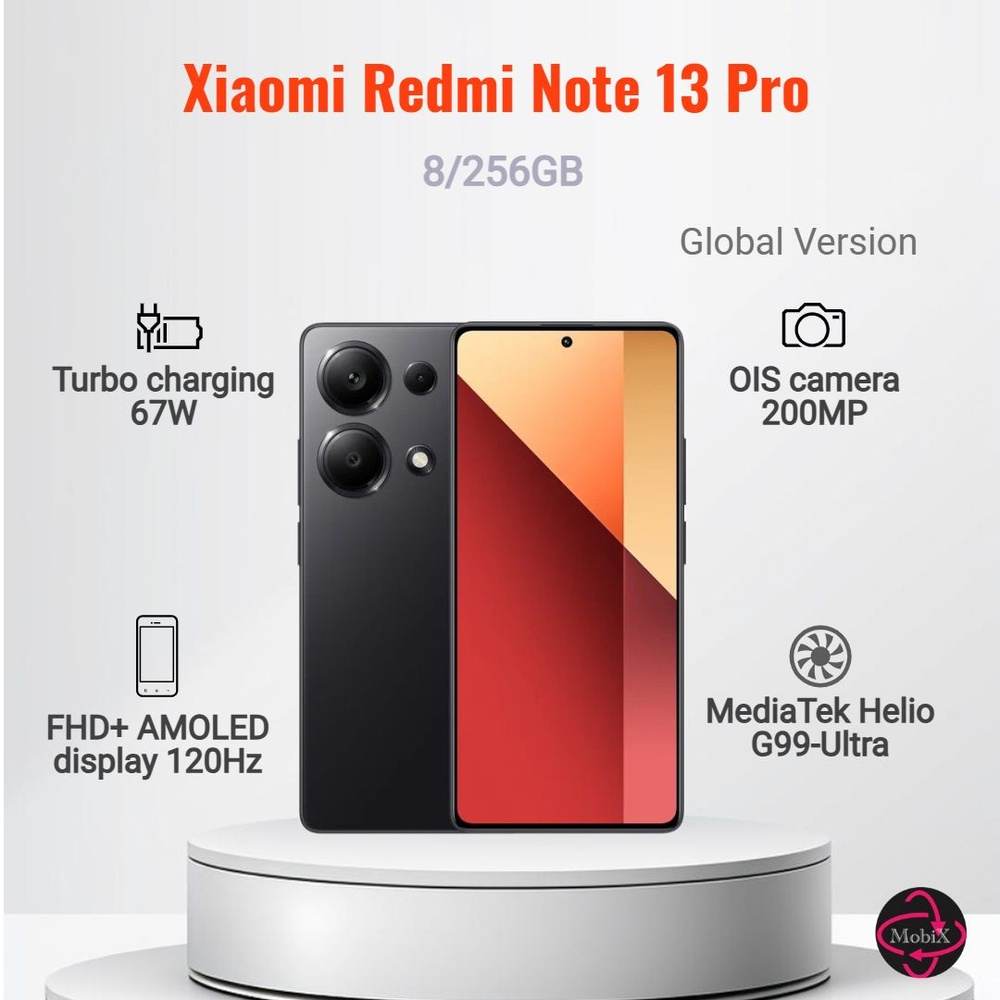 Xiaomi Смартфон Redmi Note 13 Pro 8/256 ГБ, черный #1