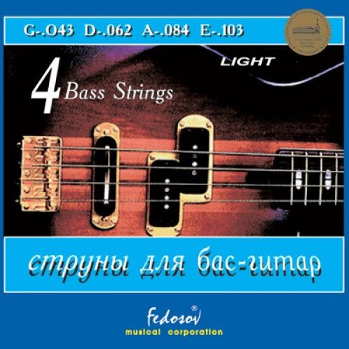 Комплект струн для бас-гитары, никель, Light, 43-103, #1