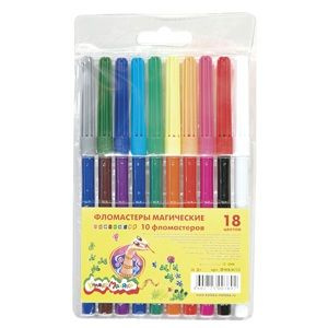 Фломастеры Каляка-Маляка "Магические", 18 цветов, 10 шт - купить с ...