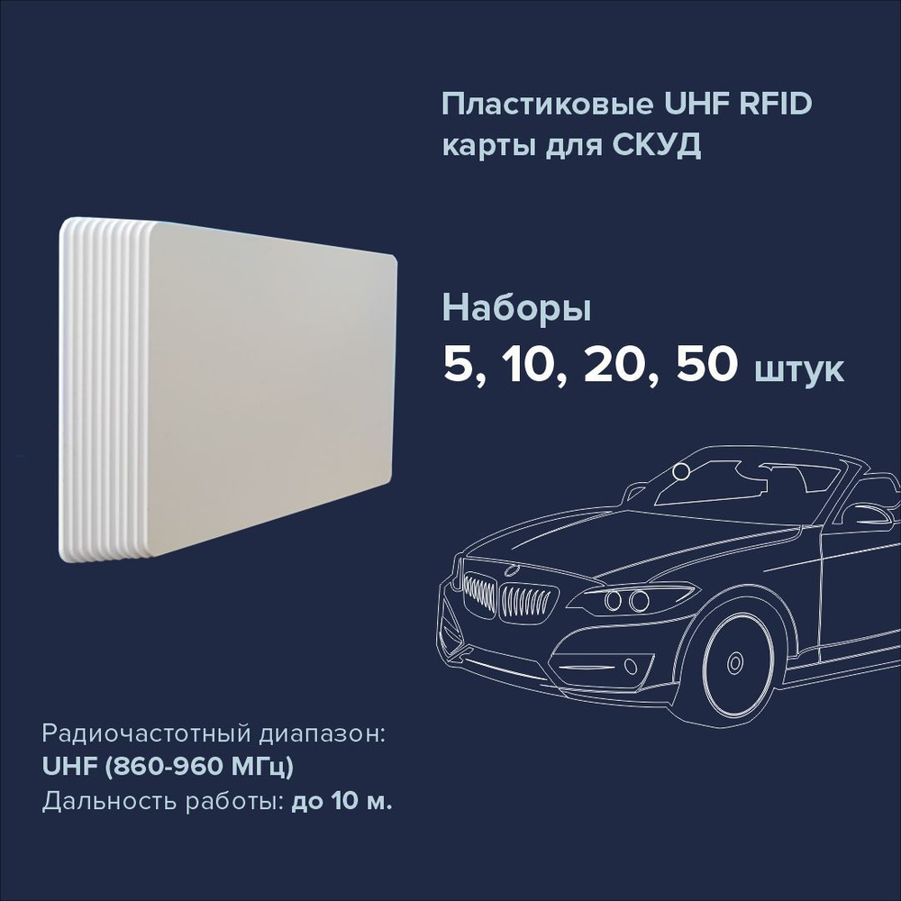 UHF RFID пластиковая карта для СКУД автотранспорта - купить по выгодным ...