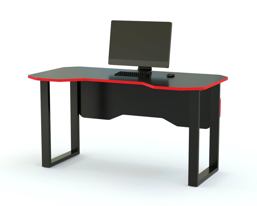Компьютерный стол BestMebel Игровой стол Вайт 4, 180х90х75 см - купить ...