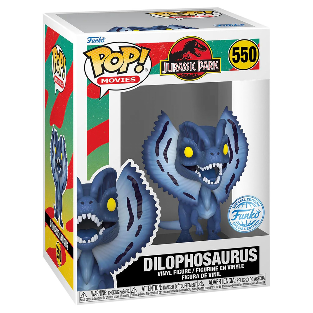 Фигурка Funko POP! Movies Jurassic Park Dilophosaurus (MNLT) (Exc) (550) 81707 #1