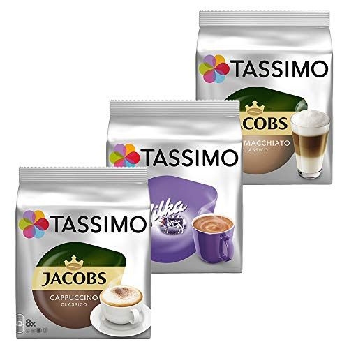 TASSIMO Cream Collection 3 сорта Латте Маккиато Milka Cappuccino 24 напитка #1