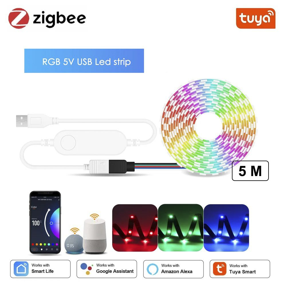 Умная светодиодная лента Z-USB-RGB, 15 Вт, Светодиодная, 1 шт. #1