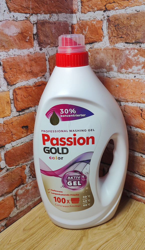 Passion Gold Color Гель для стирки цветных тканей 4 л на 100 стирок ...