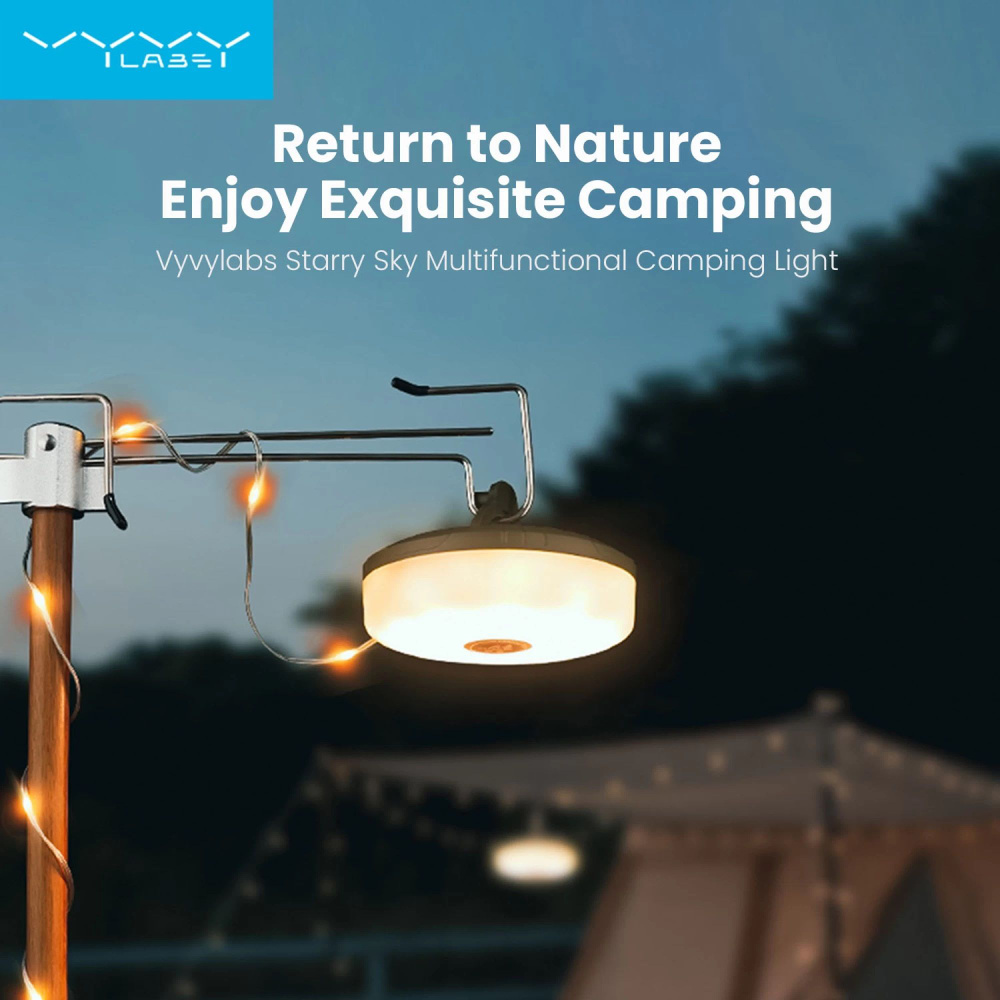 Многофункциональный кемпинговый фонарь Vyvylabs Starry Sky Multifunctional Camping Light 10 м  #1