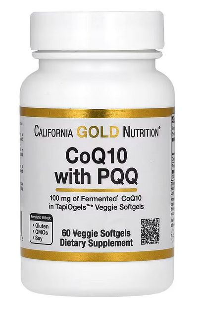 California Gold Nutrition, коэнзим Q10 с пирролохинолинхиноном (PQQ ...
