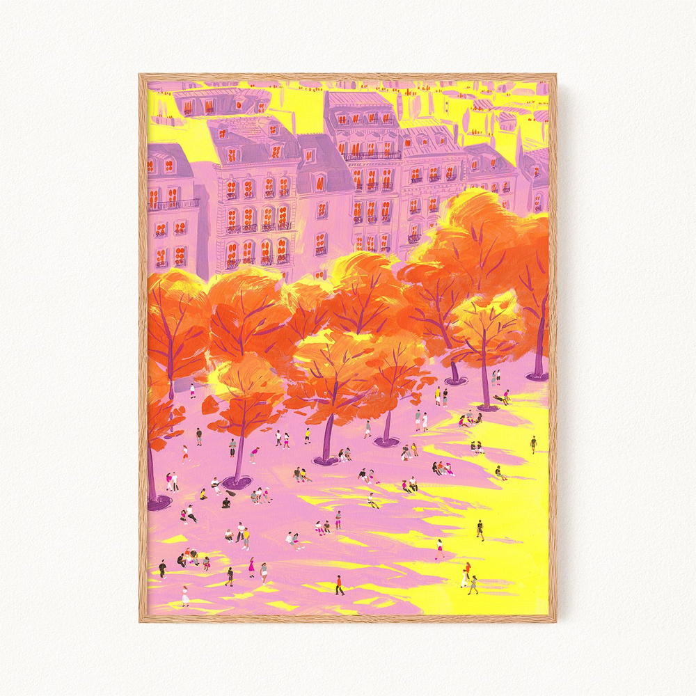 Постер "End of Summer in Paris - Конец лета в Париже", 40х60 см #1