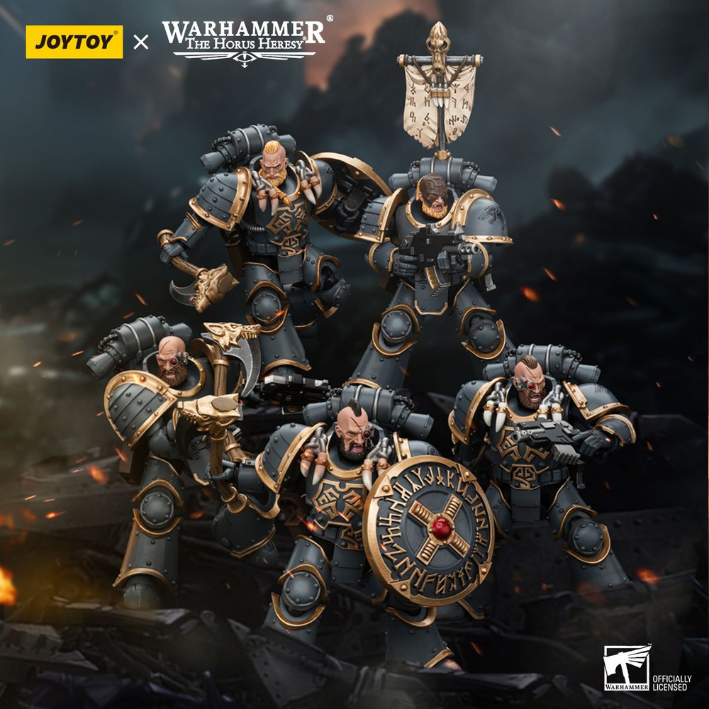 JOYTOY Warhammer The Horus Heresy 1:18 Набор Серого Убийцы Космических Волков  #1