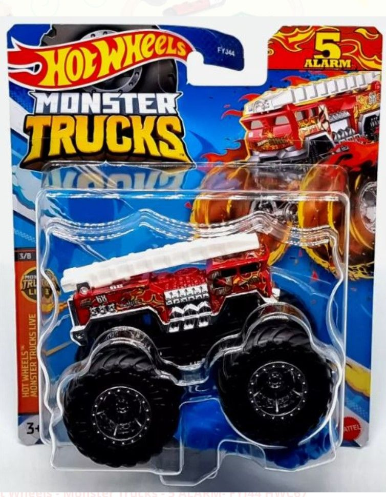 Монстр трак Хот вилс, машинки для мальчиков Mattel, машина Hot Wheels Monster Truck 1:64 FYJ44_HWC67 #1