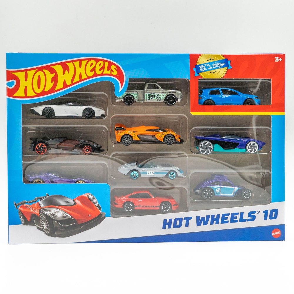 Подарочный набор НА ДНЮХУ Hot Wheels машинки 10 штук НОВИНКА 2025  #1