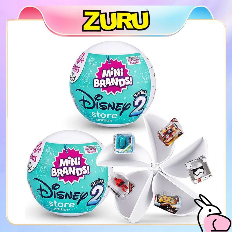 2 штуки Игрушка-сюрприз Зуру мир Дисней / шар-сюрприз / Zuru Toy mini brands DISNEY 2 SERIES JINDI (8см) #1