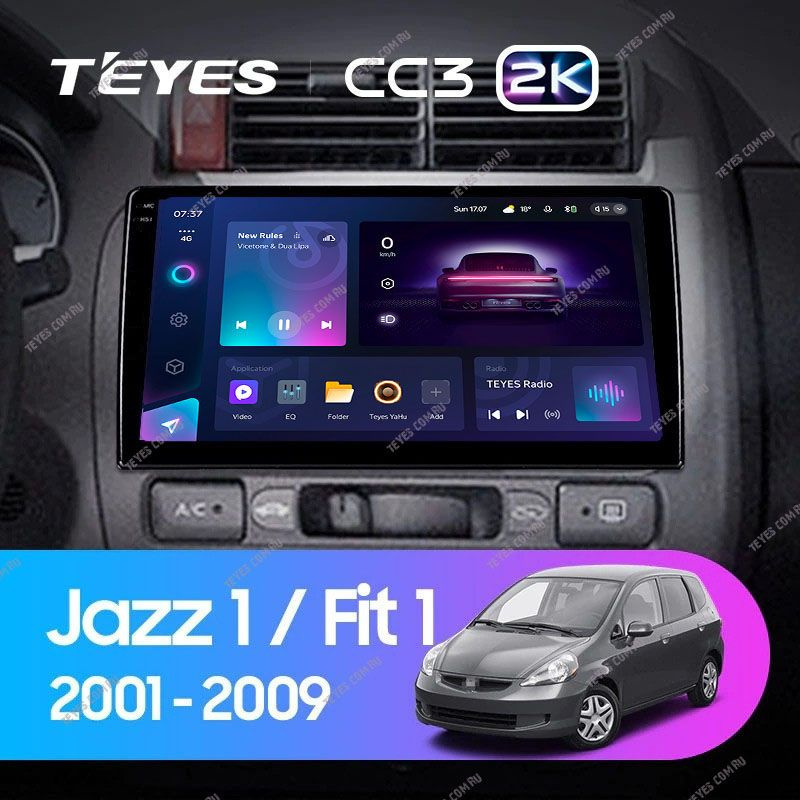 Штатная магнитола Teyes CC3 2K 4/32 Honda Jazz 1 (2001-2009) #1