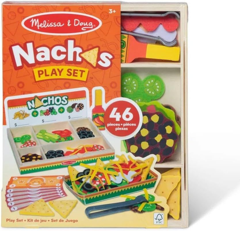 Деревянный игрушечный набор Melissa & Doug Nachos для приготовления еды, от 3 лет  #1