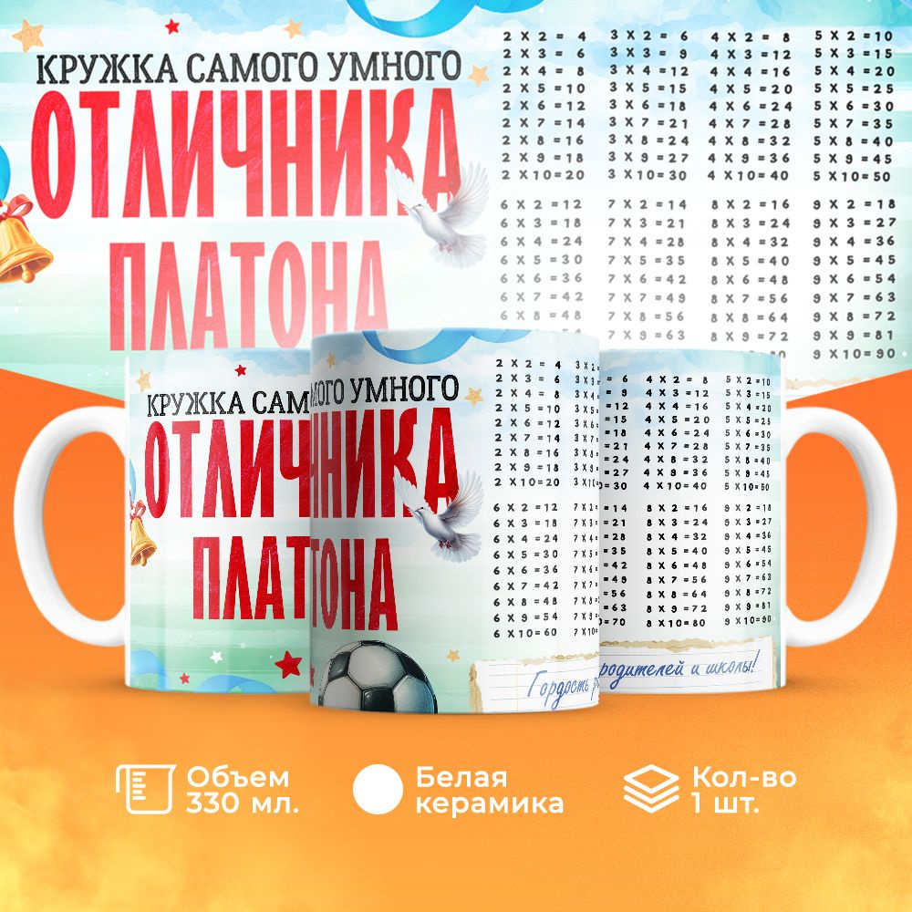 Шар Студия Кружка "Платона", 330 мл, 1 шт #1