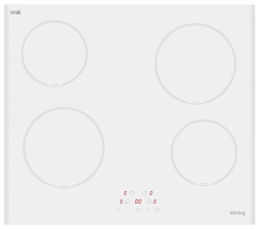 Korting варочная панель Электрическая варочная поверхность Korting HK 60003 BW  #1