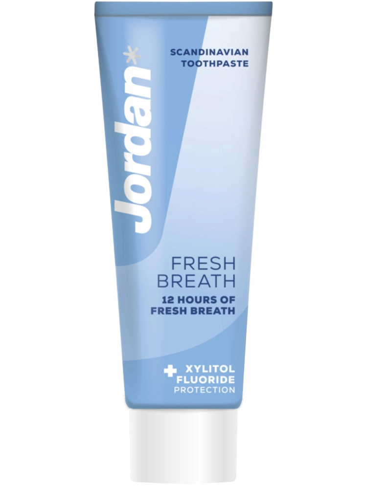 Зубная паста Jordan Fresh Breath с ксилитофторидом (12 ч свежего дыхания), 75 мл (Финляндия)  #1