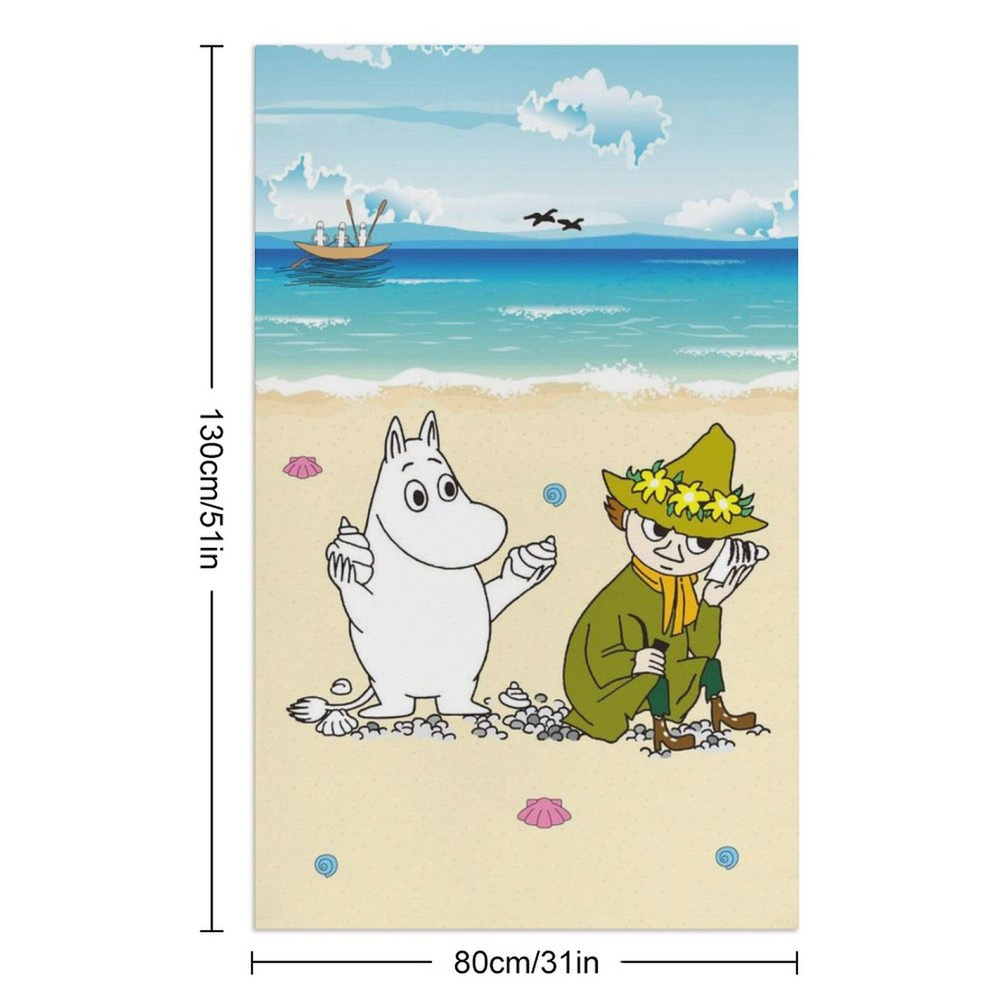 Moomin Полотенце банное, Полиэстер, 80x130 см, разноцветный, 1 шт.  #1