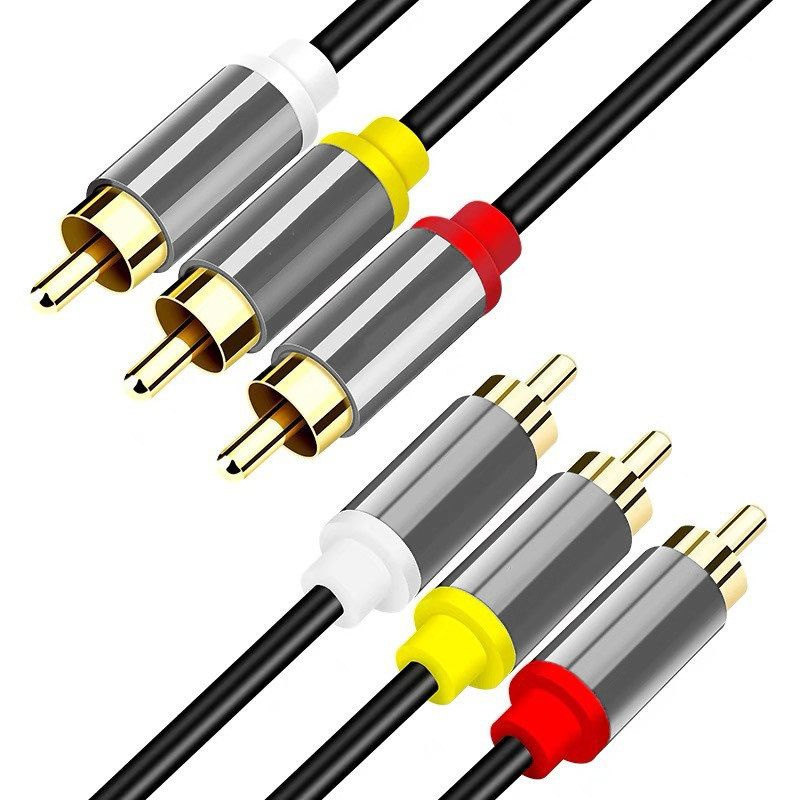 Кабель TUBON Аудиокабель 3RCA/3RCA R006 1м #1